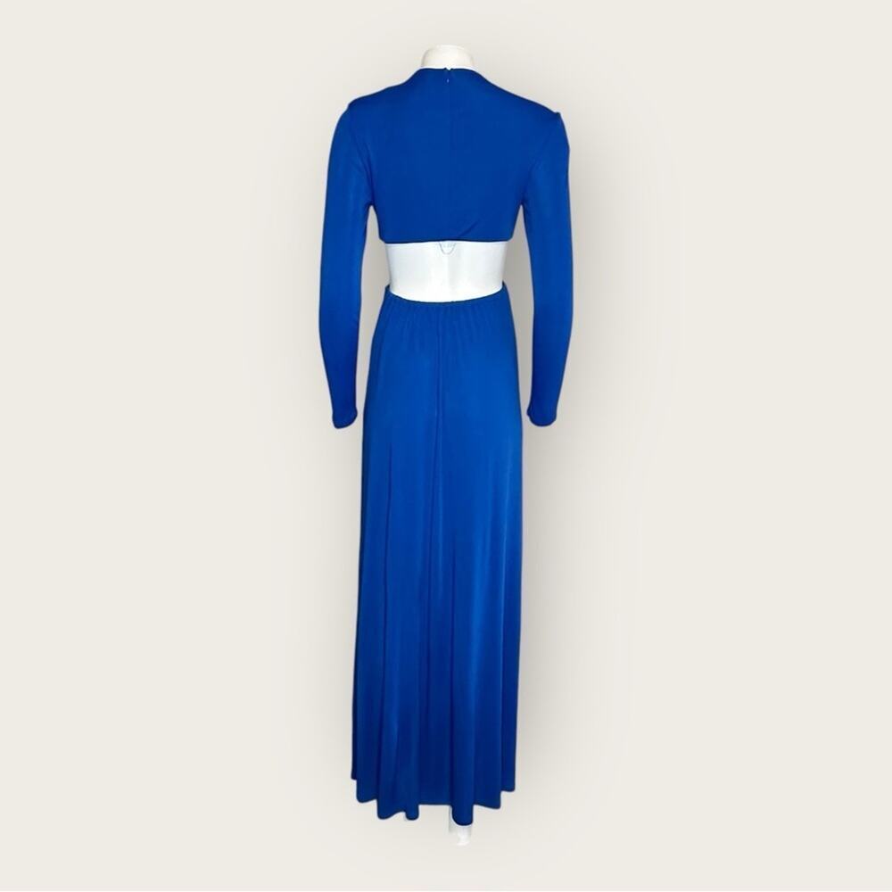 Farm Rio | Knotted Cut-Out Maxi Dress | Medium Blue | Medium - Picture 4 of 16